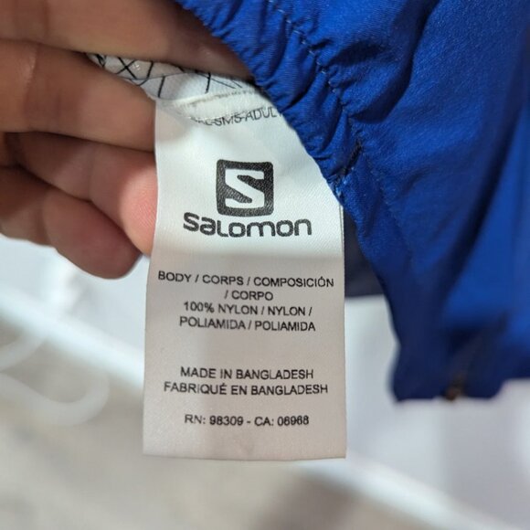 *Flawed* SALMON Royal Blue Windbreaker Athleisure Medium Teen 30 inch length - Picture 4 of 7